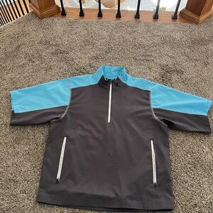 Men's Black and Blue Golf Jacket FJ